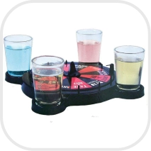 drankspel met shotglaasjes