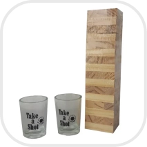 houten toren spel zoals jenga